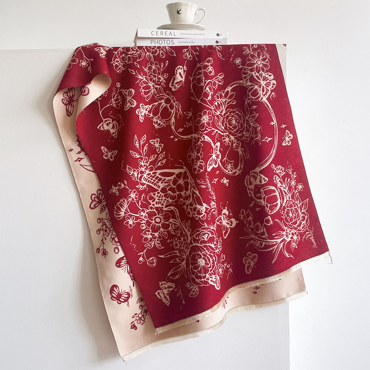 Imitation Cashmere Fringed Sca - Pashmina Wrap Large recension och pris