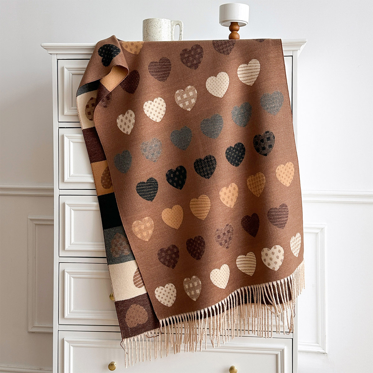 Women Imitation Cashmere Scarf - Pashmina Wrap Large recension och pris