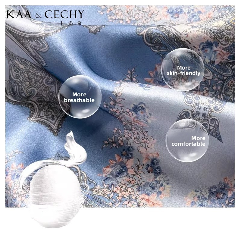 Baroque Floral 100% Mulberry S - Silk Neck Scarf recension och pris